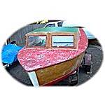 1956 18' plywood boat
