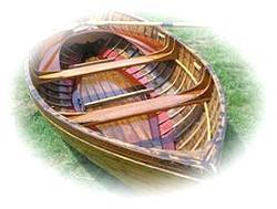 Wooden Clinker Rowing Boat