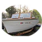 1963 18' Old Town Lapstrake Runabout 28hp Johnson outboard