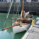 Dulcie, built approx 1902. Pitch pine planking on oak frames with pine decking