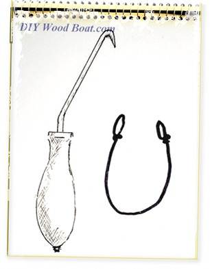 Tightening the stitches on a stitch and glue construction will be easier with a Wire Twister Tool, a cheap and simple gadget
