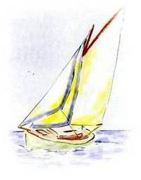Sailing Boat Showing UV Strip