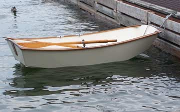 A Skerry sailboat and an Apple Pie pram.