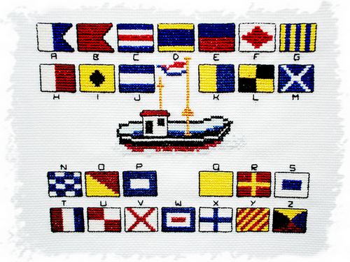 International code signaling flags and their meanings for use at sea.