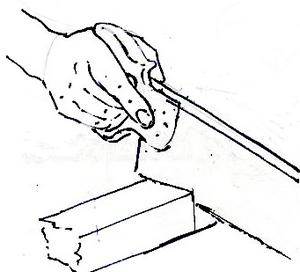 Using a hand saw, how to cut straight and square by hand with a wood saw.