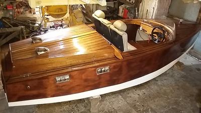 Wooden speed boat