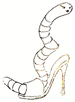 Worm Shoe Cartoon Worm Shoe Cartoon