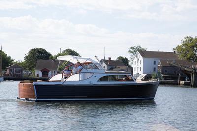 33ft Hubert Johnson Jersey sea skiff project