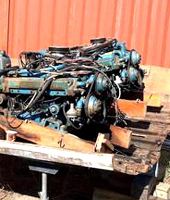 Port and Starboard engines (327 GM) with Parafon drives, salvaged from a 33ft Chris Craft.